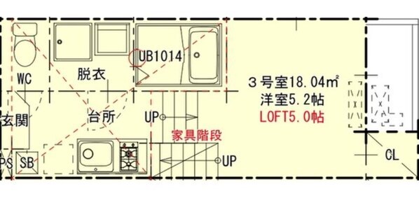 ハーモニーテラス二ツ橋の物件間取画像